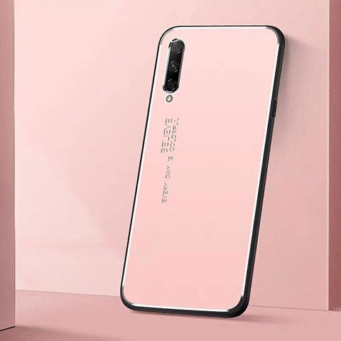 Funda Lujo Marco de Aluminio Carcasa M01 para Huawei Honor 9X Pro Rosa