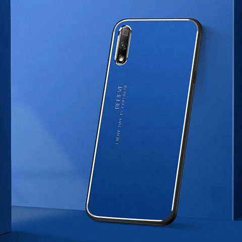 Funda Lujo Marco de Aluminio Carcasa para Huawei Honor 9X Azul