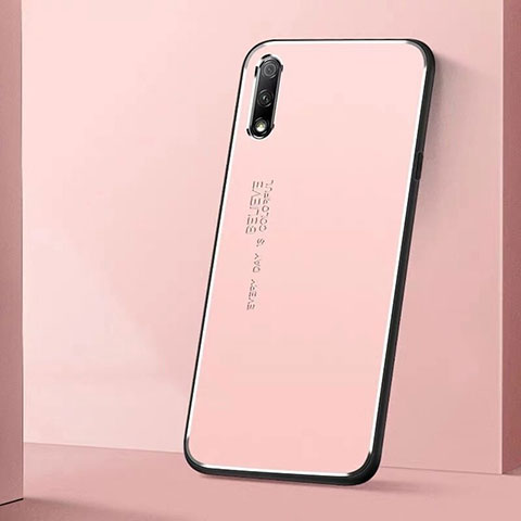 Funda Lujo Marco de Aluminio Carcasa para Huawei Honor 9X Rosa