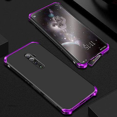 Funda Lujo Marco de Aluminio Carcasa para Oppo Reno 10X Zoom Morado