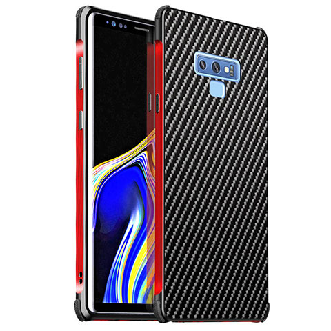 Funda Lujo Marco de Aluminio Carcasa para Samsung Galaxy Note 9 Rojo