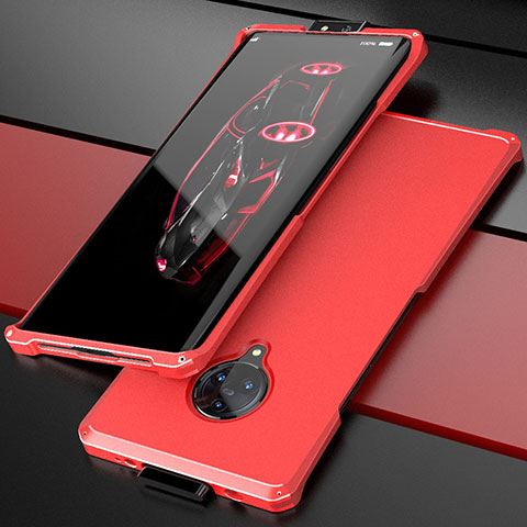 Funda Lujo Marco de Aluminio Carcasa para Vivo Nex 3 5G Rojo