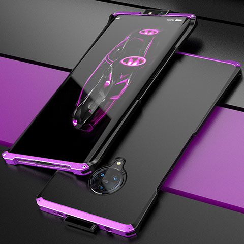 Funda Lujo Marco de Aluminio Carcasa para Vivo Nex 3S Morado