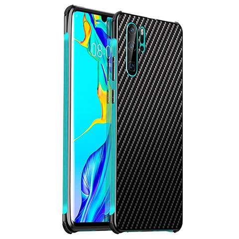 Funda Lujo Marco de Aluminio Carcasa S01 para Huawei P30 Pro New Edition Cian