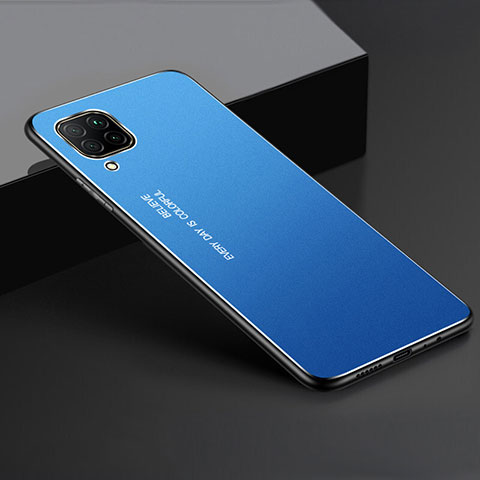 Funda Lujo Marco de Aluminio Carcasa T01 para Huawei Nova 6 SE Azul