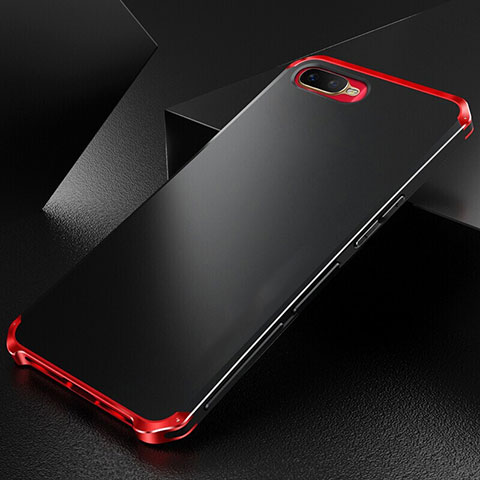 Funda Lujo Marco de Aluminio Carcasa T01 para Oppo K1 Rojo