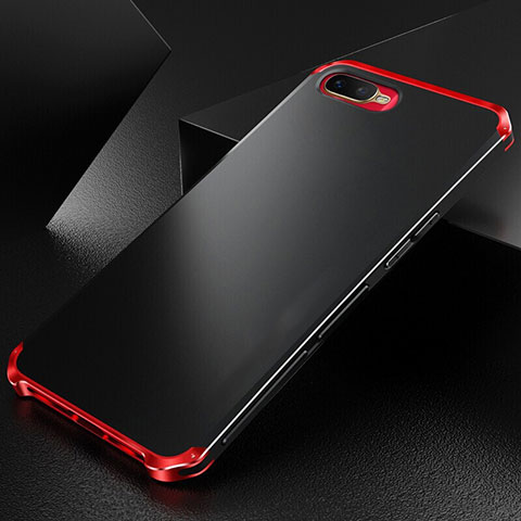 Funda Lujo Marco de Aluminio Carcasa T01 para Oppo R17 Neo Rojo