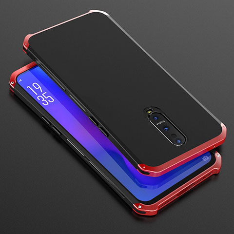 Funda Lujo Marco de Aluminio Carcasa T01 para Oppo RX17 Pro Rojo