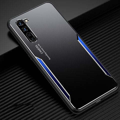 Funda Lujo Marco de Aluminio Carcasa T02 para Oppo K7 5G Azul