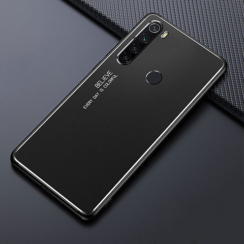 Funda Lujo Marco de Aluminio Carcasa T02 para Xiaomi Redmi Note 8T Negro