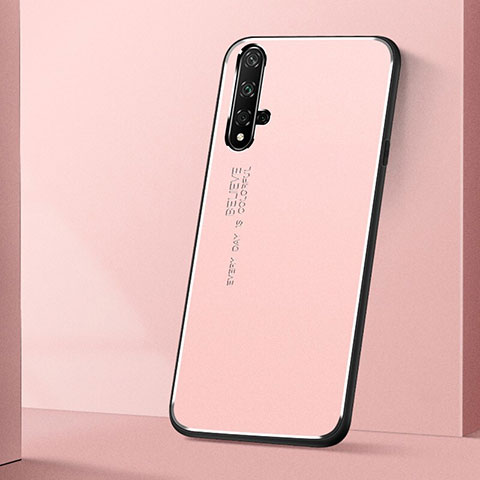 Funda Lujo Marco de Aluminio Carcasa T04 para Huawei Honor 20S Rosa