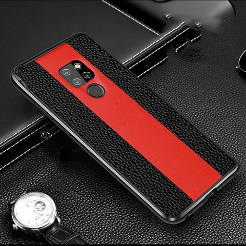 Funda Lujo Marco de Aluminio Carcasa T05 para Huawei Mate 20 Negro