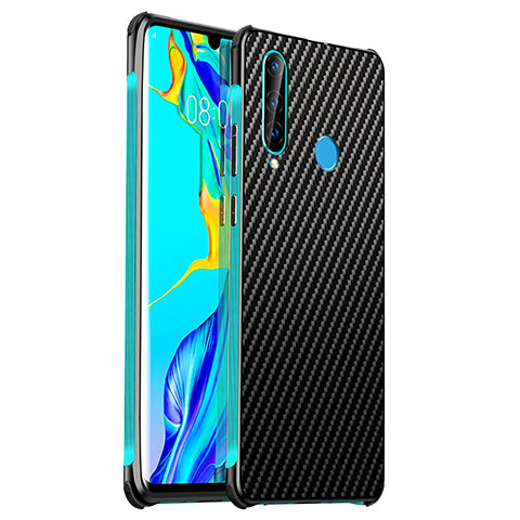 Funda Lujo Marco de Aluminio Carcasa T06 para Huawei Nova 4e Cian