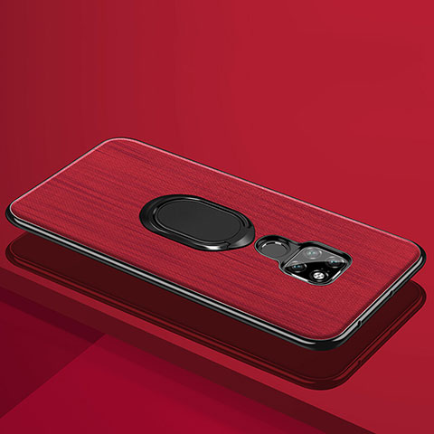 Funda Lujo Marco de Aluminio Carcasa T09 para Huawei Mate 20 X 5G Rojo