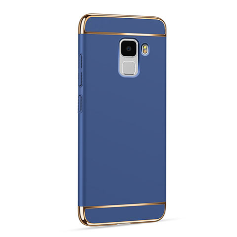 Funda Lujo Marco de Aluminio para Huawei Honor 7 Azul