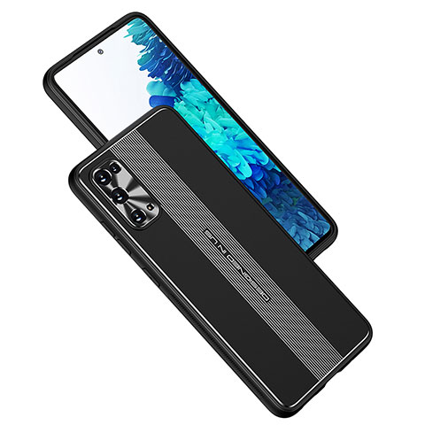 Funda Lujo Marco de Aluminio y Silicona Carcasa Bumper JL1 para Samsung Galaxy S20 Negro