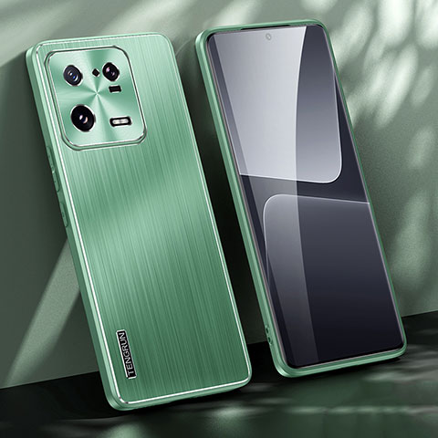 Funda Lujo Marco de Aluminio y Silicona Carcasa Bumper JL1 para Xiaomi Mi 13 Pro 5G Verde