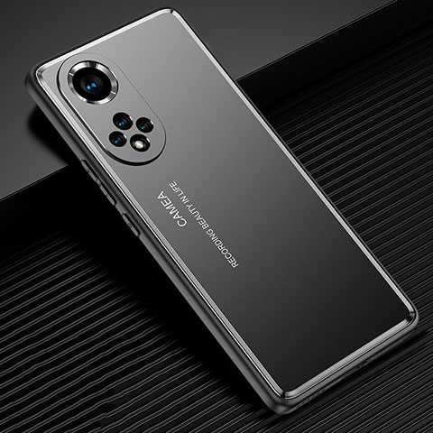 Funda Lujo Marco de Aluminio y Silicona Carcasa Bumper JL2 para Huawei Honor 50 Pro 5G Negro