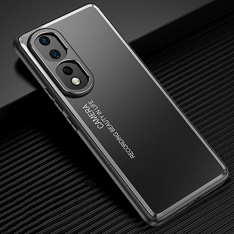 Funda Lujo Marco de Aluminio y Silicona Carcasa Bumper JL2 para Huawei Honor 80 Pro 5G Negro