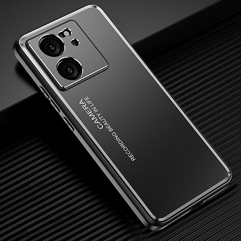 Funda Lujo Marco de Aluminio y Silicona Carcasa Bumper JL2 para Xiaomi Redmi K60 Ultra 5G Negro