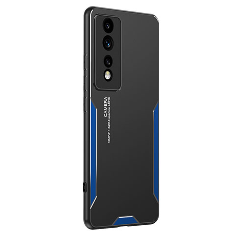 Funda Lujo Marco de Aluminio y Silicona Carcasa Bumper PB2 para Huawei Honor 80 GT 5G Azul