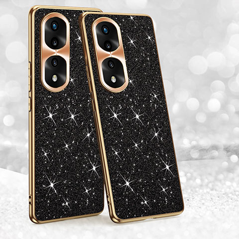 Funda Silicona Carcasa Goma Bling-Bling GS1 para Huawei Honor 70 Pro 5G Negro