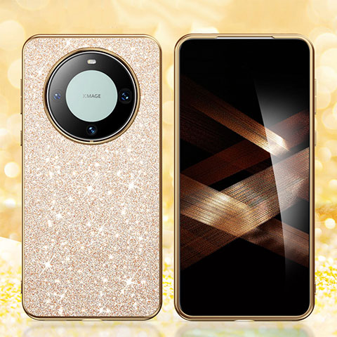 Funda Silicona Carcasa Goma Bling-Bling GS1 para Huawei Mate 60 Pro Oro