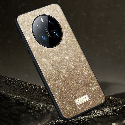 Funda Silicona Carcasa Goma Bling-Bling LD1 para Huawei Mate 50 Oro