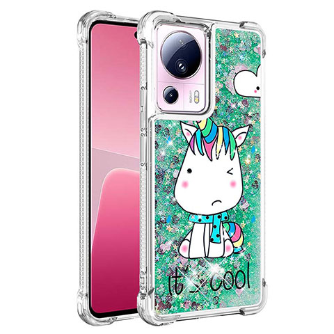 Funda Silicona Carcasa Goma Bling-Bling S01 para Xiaomi Civi 2 5G Verde