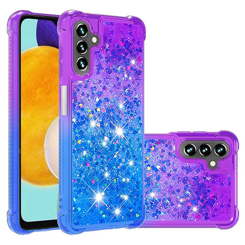 Funda Silicona Carcasa Goma Bling-Bling S02 para Samsung Galaxy A04s Morado