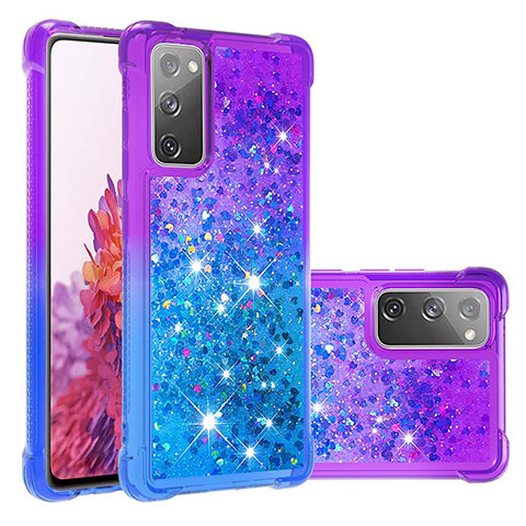 Funda Silicona Carcasa Goma Bling-Bling S02 para Samsung Galaxy S20 FE (2022) 5G Morado