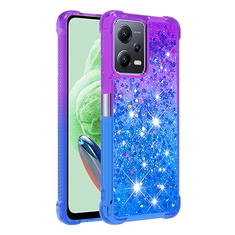 Funda Silicona Carcasa Goma Bling-Bling S02 para Xiaomi Poco X5 5G Morado