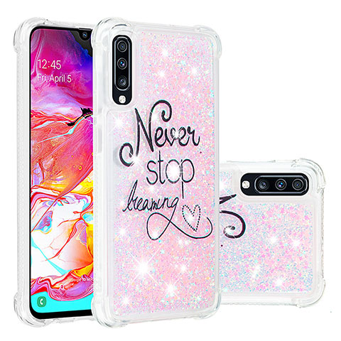 Funda Silicona Carcasa Goma Bling-Bling S03 para Samsung Galaxy A70 Multicolor