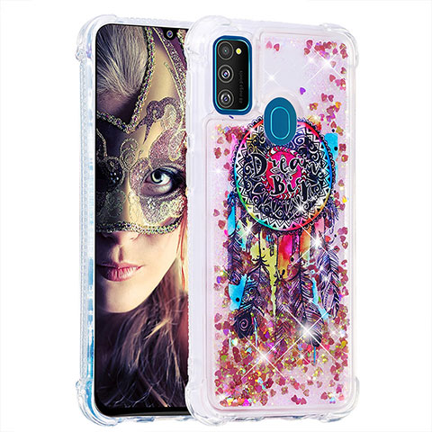 Funda Silicona Carcasa Goma Bling-Bling S03 para Samsung Galaxy M21 Multicolor