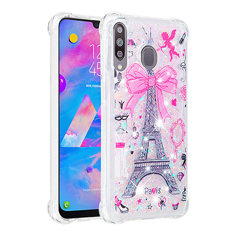 Funda Silicona Carcasa Goma Bling-Bling S03 para Samsung Galaxy M30 Multicolor