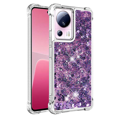 Funda Silicona Carcasa Goma Bling-Bling S03 para Xiaomi Civi 2 5G Morado