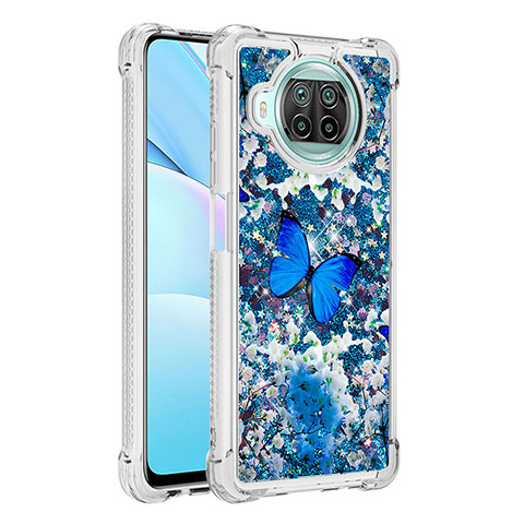 Funda Silicona Carcasa Goma Bling-Bling S03 para Xiaomi Mi 10i 5G Azul