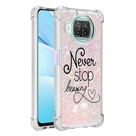 Funda Silicona Carcasa Goma Bling-Bling S03 para Xiaomi Mi 10T Lite 5G Plata