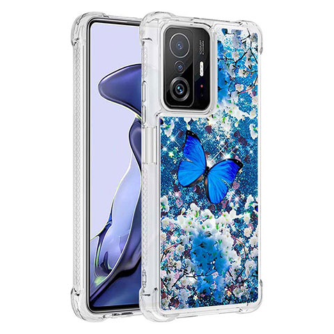 Funda Silicona Carcasa Goma Bling-Bling S03 para Xiaomi Mi 11T 5G Azul