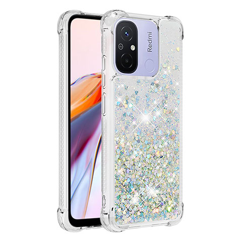 Funda Silicona Carcasa Goma Bling-Bling S03 para Xiaomi Poco C55 Azul Cielo