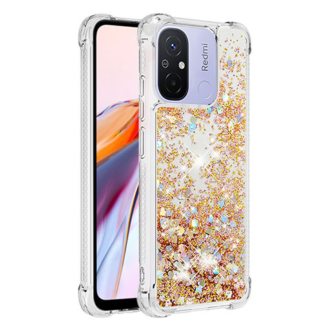 Funda Silicona Carcasa Goma Bling-Bling S03 para Xiaomi Poco C55 Oro