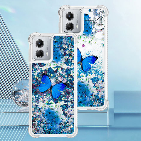 Funda Silicona Carcasa Goma Bling-Bling YB1 para Motorola Moto G 5G (2023) Azul