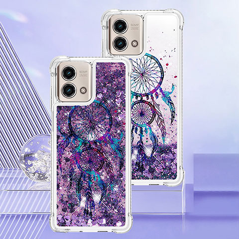 Funda Silicona Carcasa Goma Bling-Bling YB1 para Motorola Moto G Stylus (2023) 4G Morado