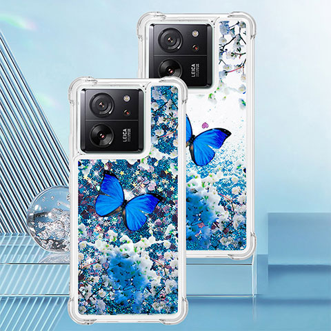 Funda Silicona Carcasa Goma Bling-Bling YB1 para Xiaomi Redmi K60 Ultra 5G Azul