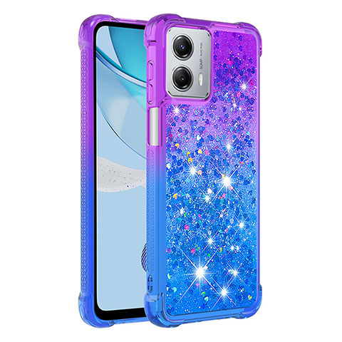 Funda Silicona Carcasa Goma Bling-Bling YB2 para Motorola Moto G 5G (2023) Morado