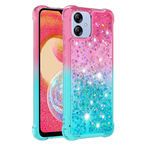 Funda Silicona Carcasa Goma Bling-Bling YB2 para Samsung Galaxy A04 4G Rosa