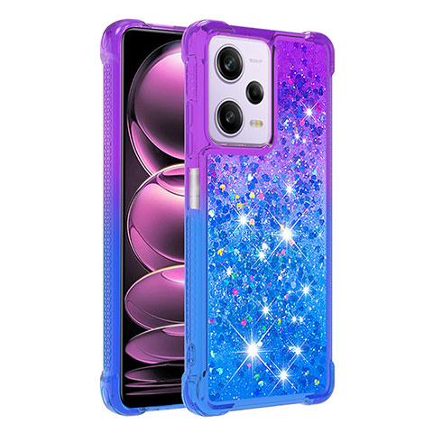 Funda Silicona Carcasa Goma Bling-Bling YB2 para Xiaomi Redmi Note 12 Pro 5G Morado