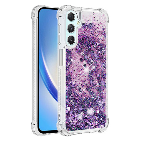 Funda Silicona Carcasa Goma Bling-Bling YB3 para Samsung Galaxy A24 4G Morado