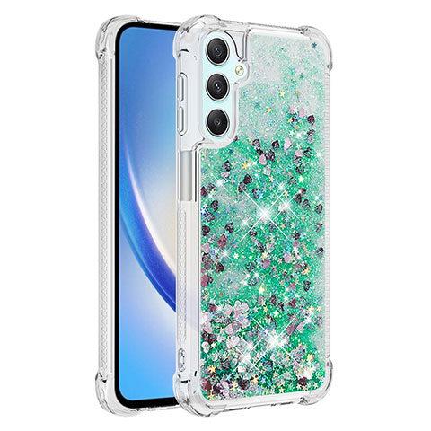 Funda Silicona Carcasa Goma Bling-Bling YB3 para Samsung Galaxy A24 4G Verde