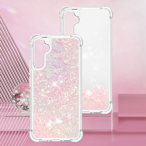 Funda Silicona Carcasa Goma Bling-Bling YB3 para Samsung Galaxy A34 5G Rosa